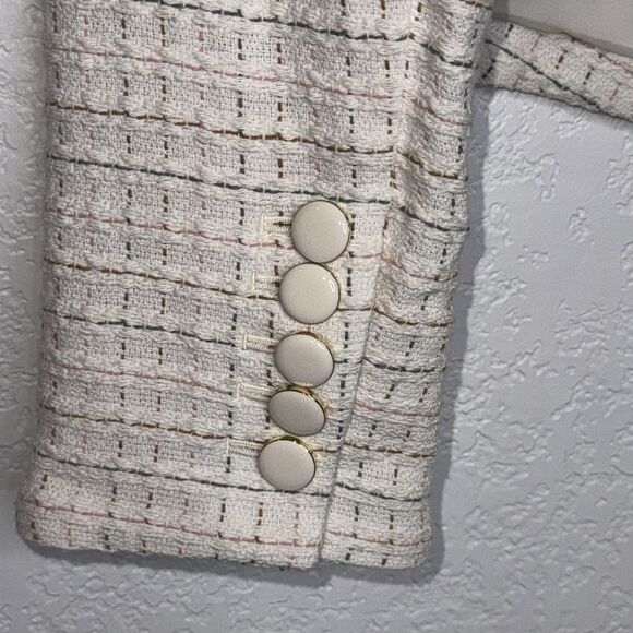 NWT Veronica Beard DIEGO DICKEY JACKET
COLOR IVORY MULTI Tweed Dickey Size 14 - Picture 8 of 16